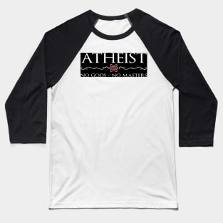 Atheist - No Gods Baseball T-Shirt